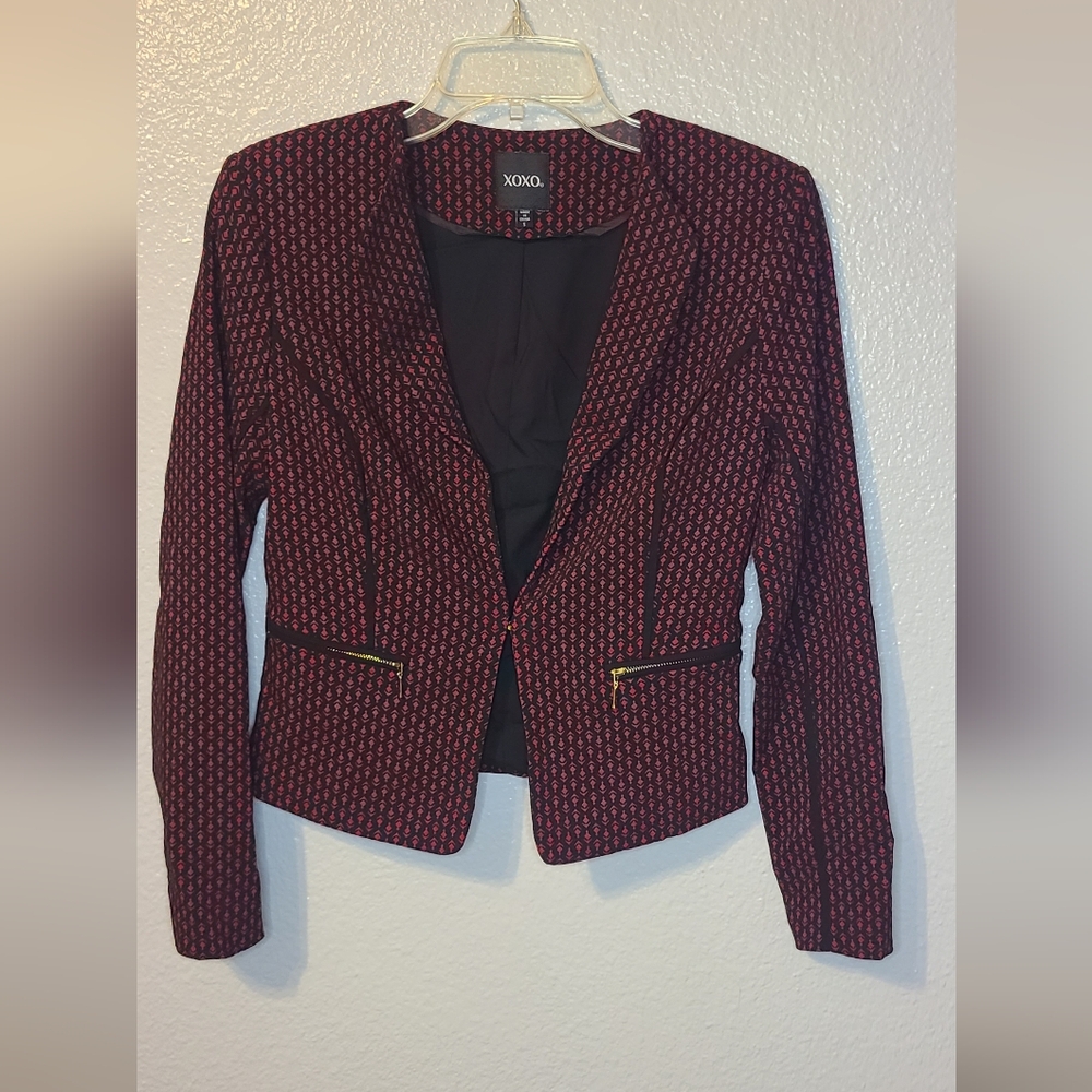 XOXO Red and Black jacket/blazer